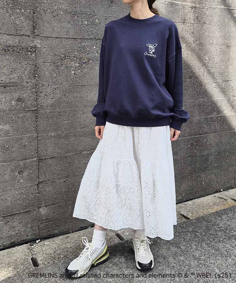 グレムリン刺繍トレーナー