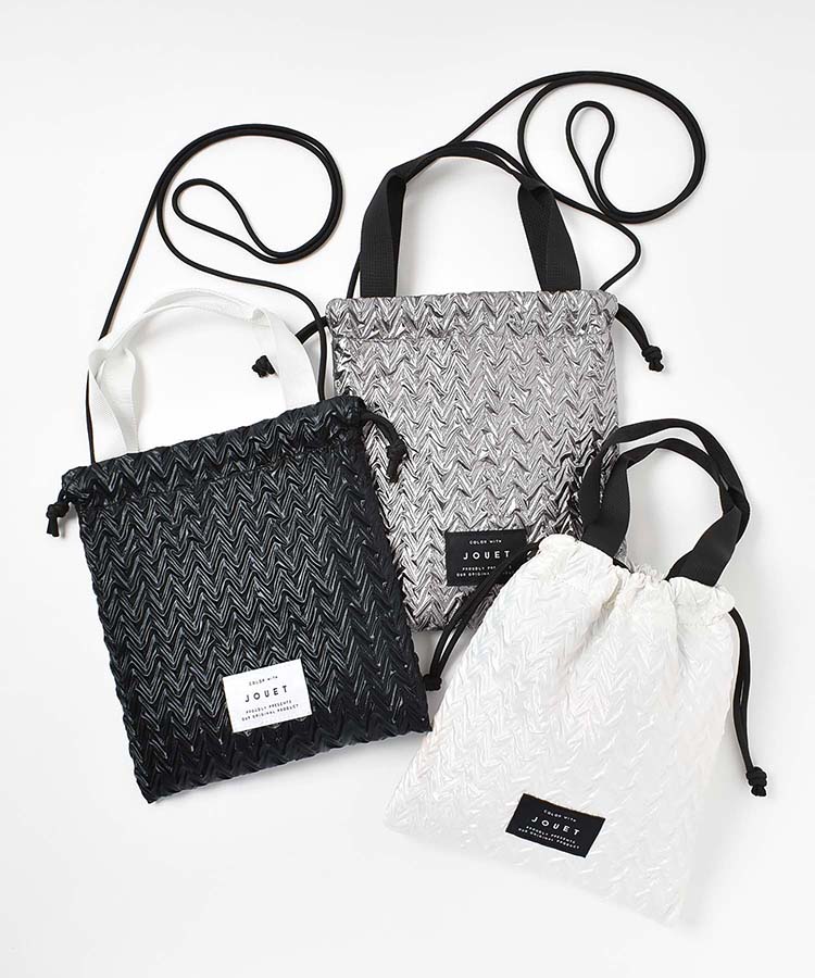 ≪OUTLET≫光沢巾着2WAYショルダー