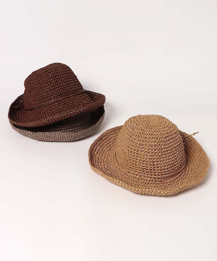 ≪SALE≫シンプル細編みペーパーハット