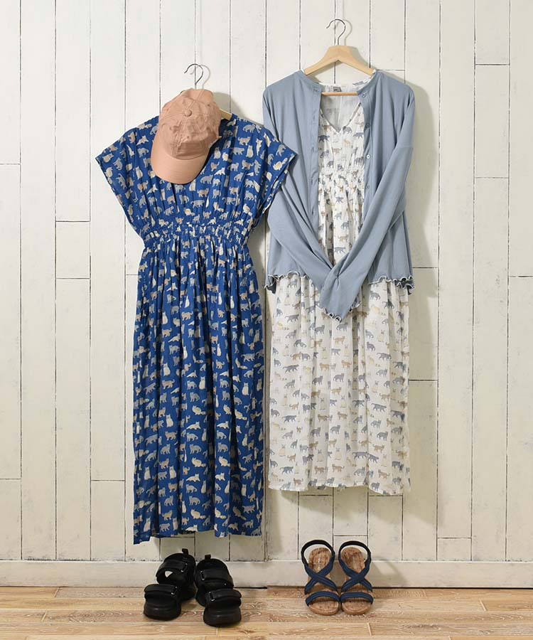 ≪SALE≫ネコ総柄ワンピース