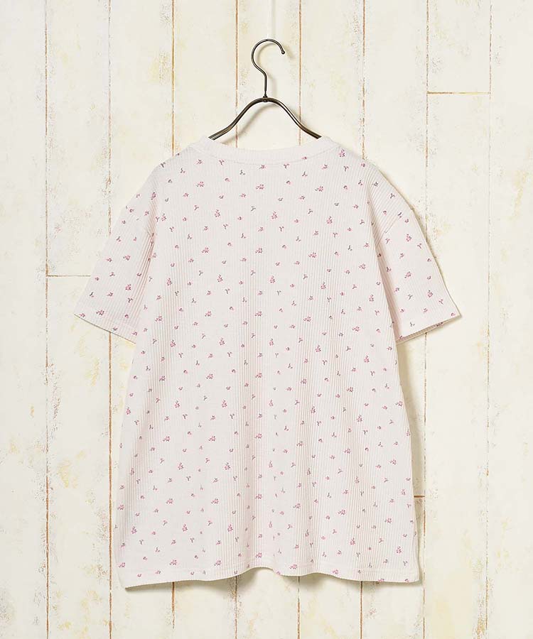 ≪SALE≫フラワーワッフルルームウェア上下セット