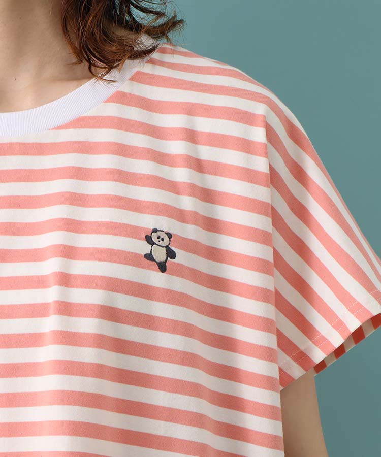 CYILABO刺繍ボーダーTシャツ