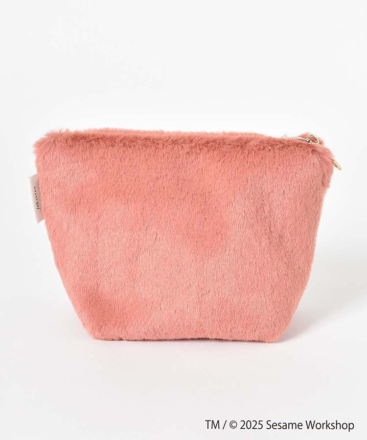 SESAME STREET FACE FUR台形ポーチ