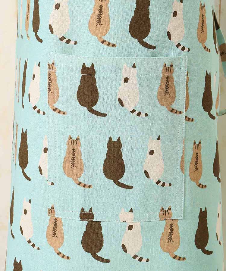 プリント総柄エプロン