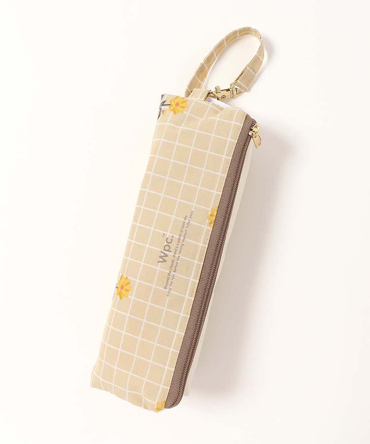 プレイドフラワー折りたたみ雨傘