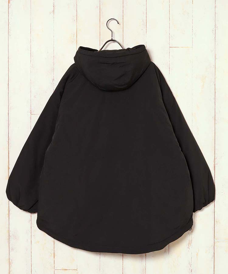 フード付きキルト中綿ブルゾン