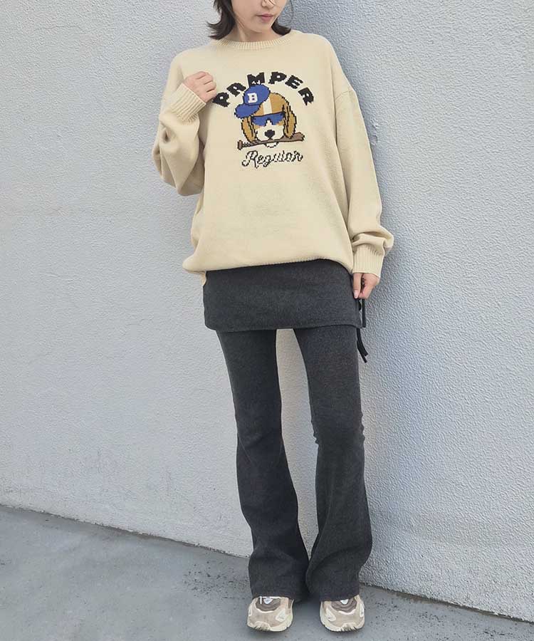 アニマルジャガードニット