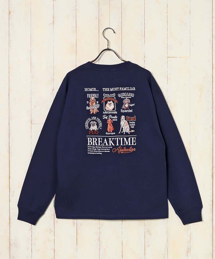 マルチDOG刺繍ロンT