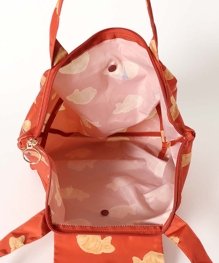 ファスナー付きトートエコバッグ