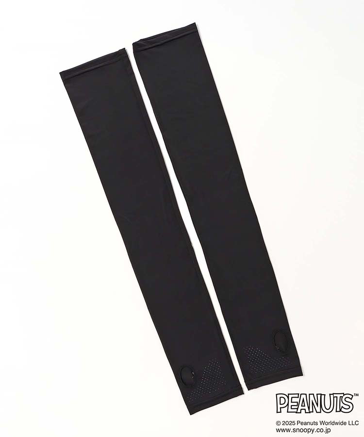 スヌーピー刺繍冷感UVロンググローブ