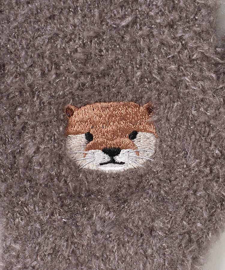 アニマル刺繍グローブ