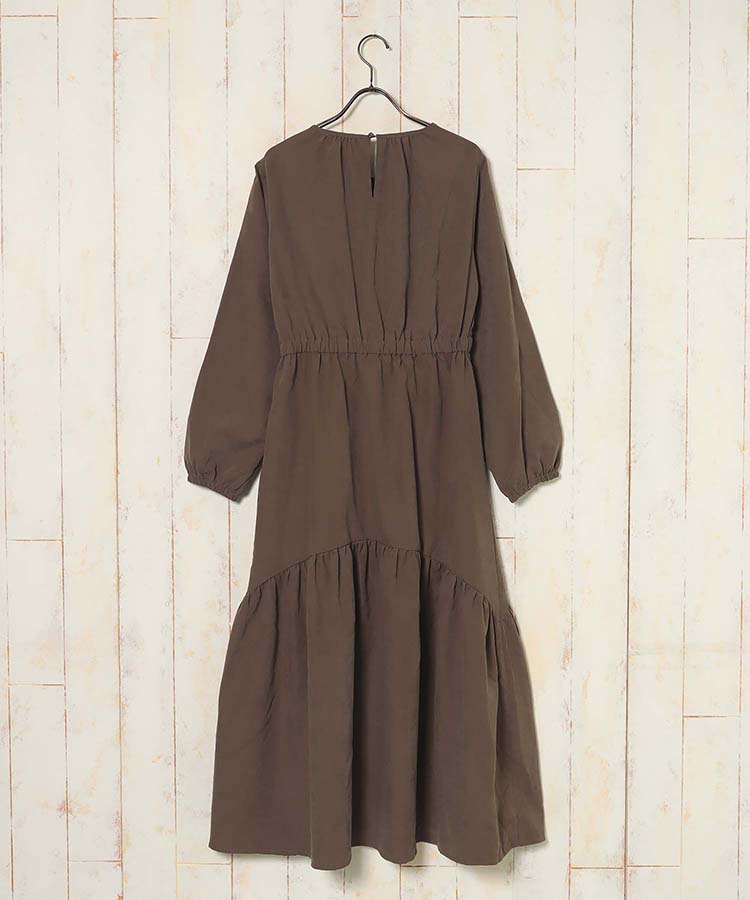 コード編みベスト付ワンピース