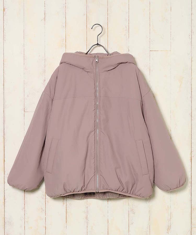 リバーシブルボアブルゾン