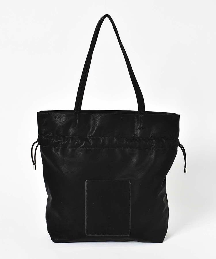 巾着フロントポケットトート