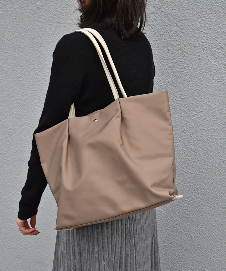 肩楽撥水ナイロンPC収納トート