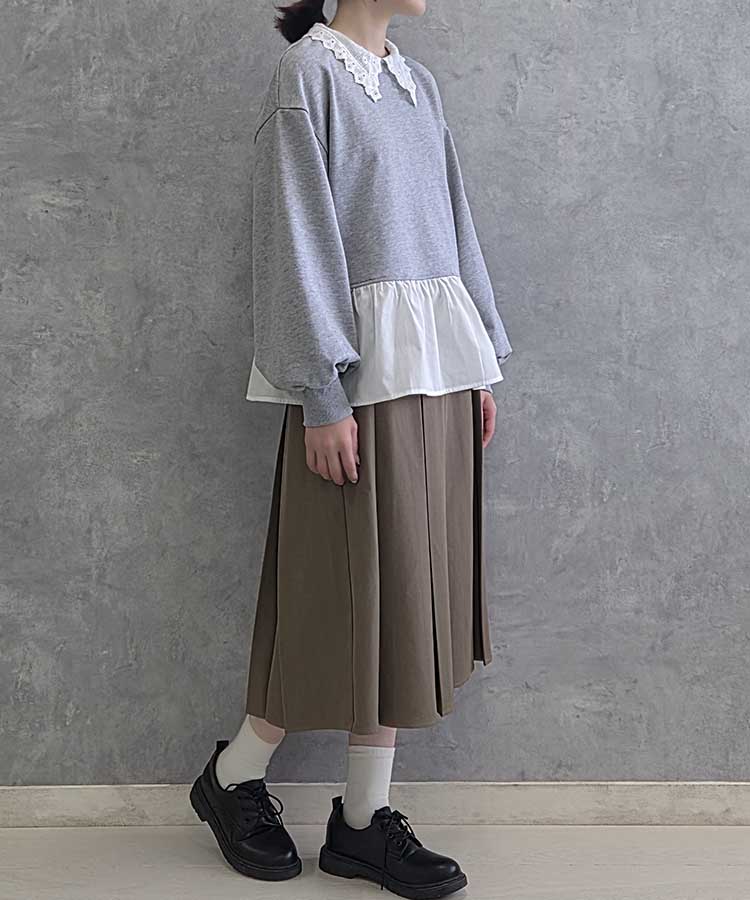 le petaleレースカラープルオーバー