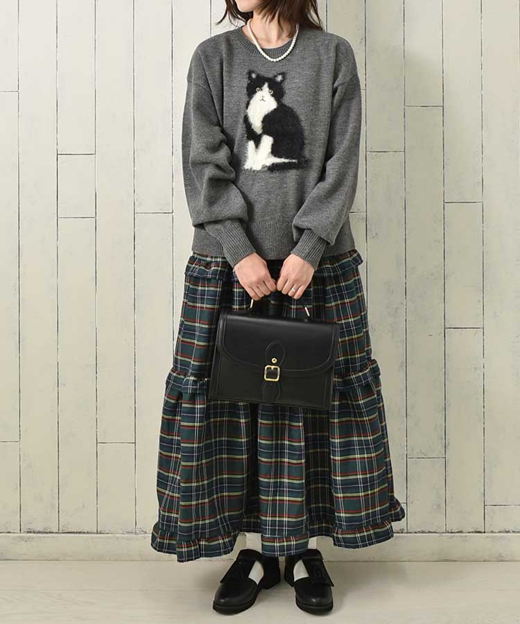 le petale Fluffy catニットプルオーバー