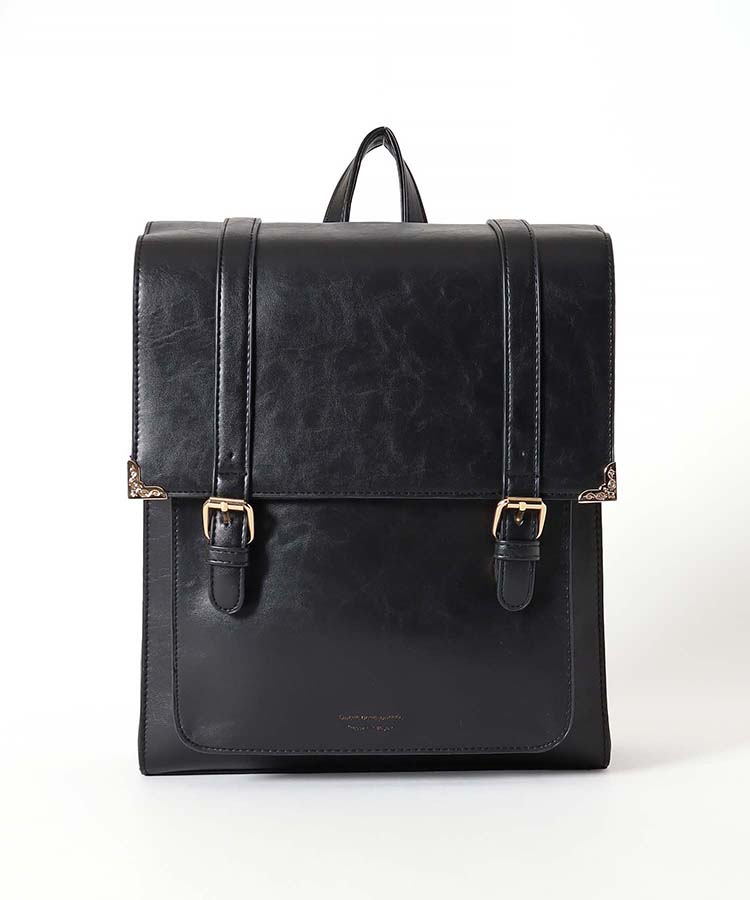 ベルト縦型サッチェルバッグ