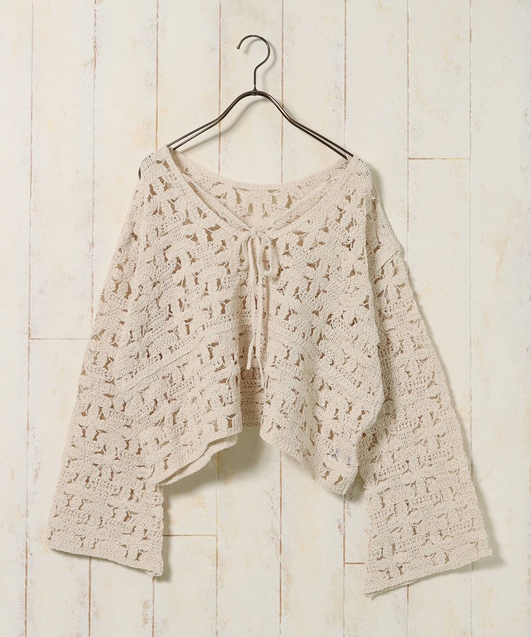 ≪SALE≫【WEB限定】クロシェ前後2wayトップス