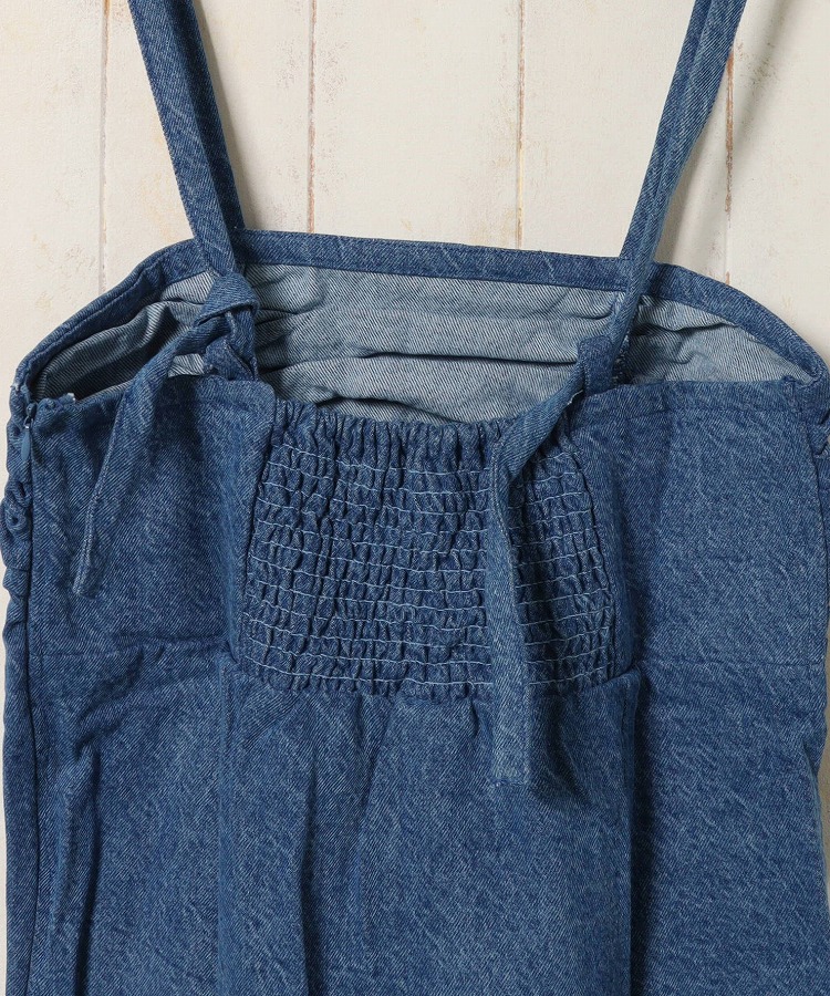 ≪SALE≫【WEB限定】デニムギャザーワンピース
