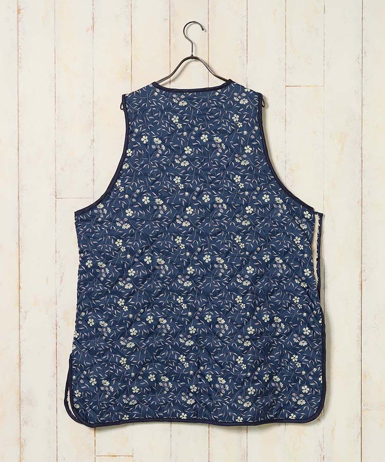 ボアキルトフラワーエプロン