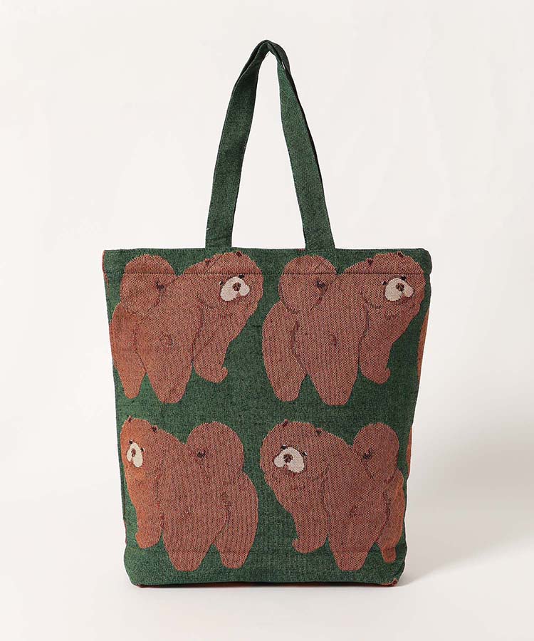 ワンワンジャガードトートバッグ