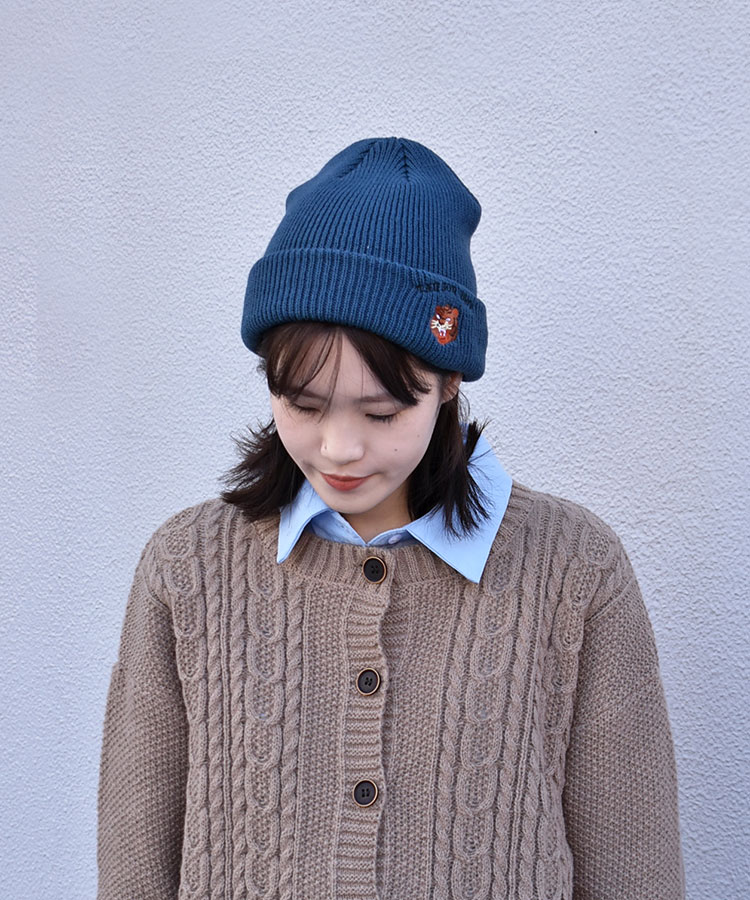 トラ刺繍ニット帽