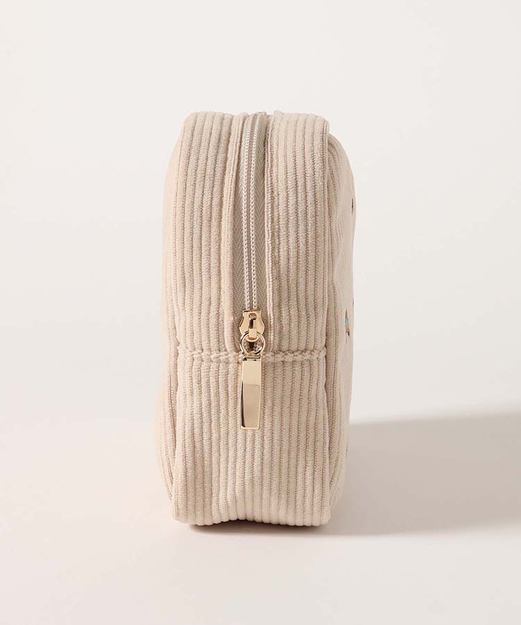 ジョイフルビットコーデュロイスクエアポーチ