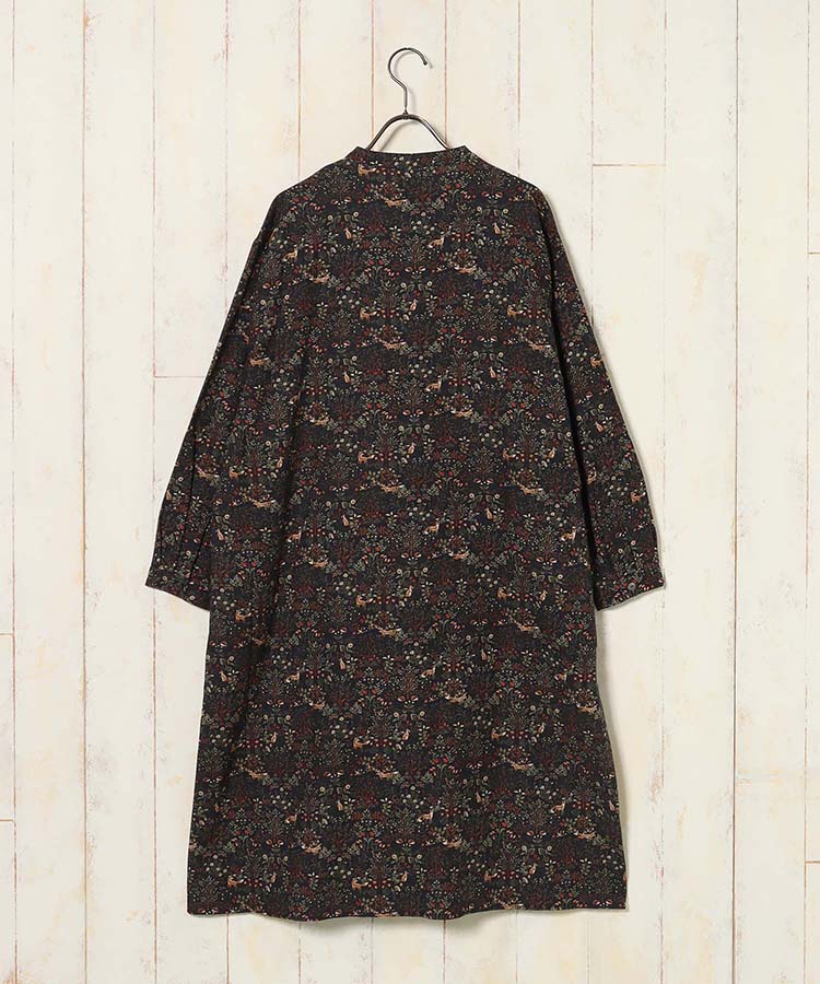 森の中の動物たち前開きワンピース