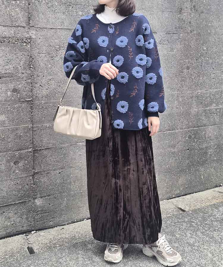 【WEB限定】フラッフィーフラワーカーディガン