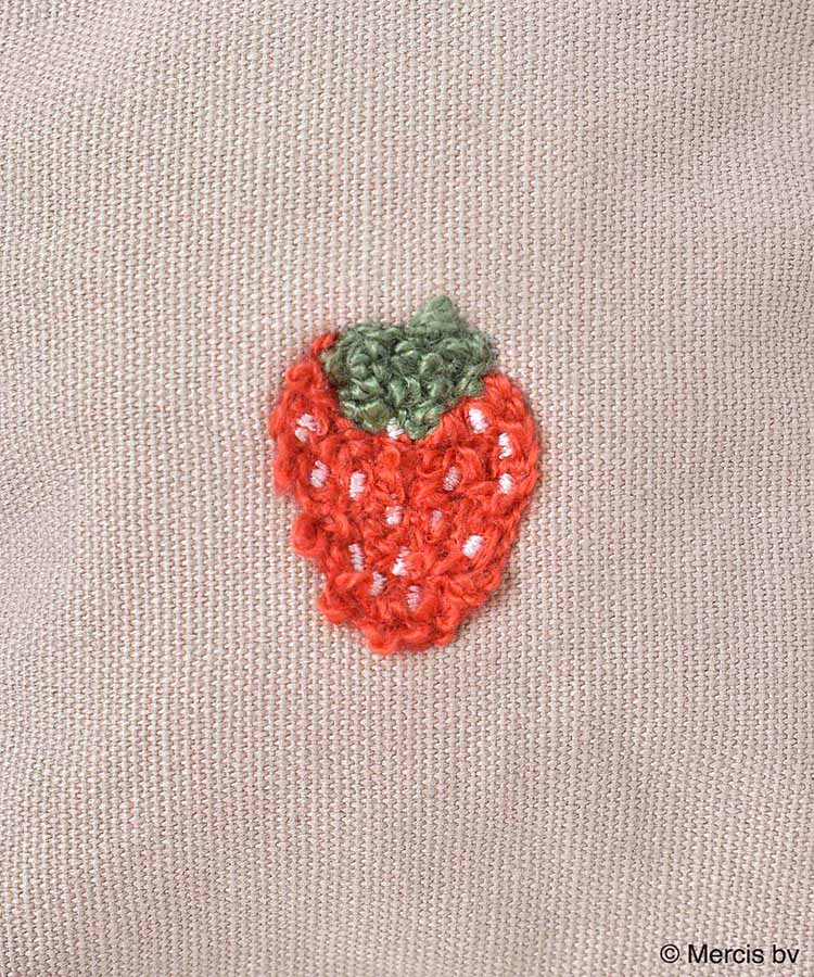 miffyスプリングサガラ刺繍ミニ台形ポーチ