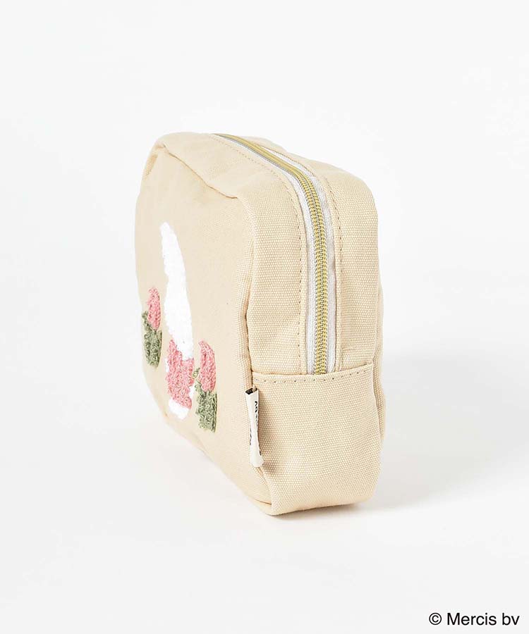 miffyスプリングサガラ刺繍スクエアポーチ