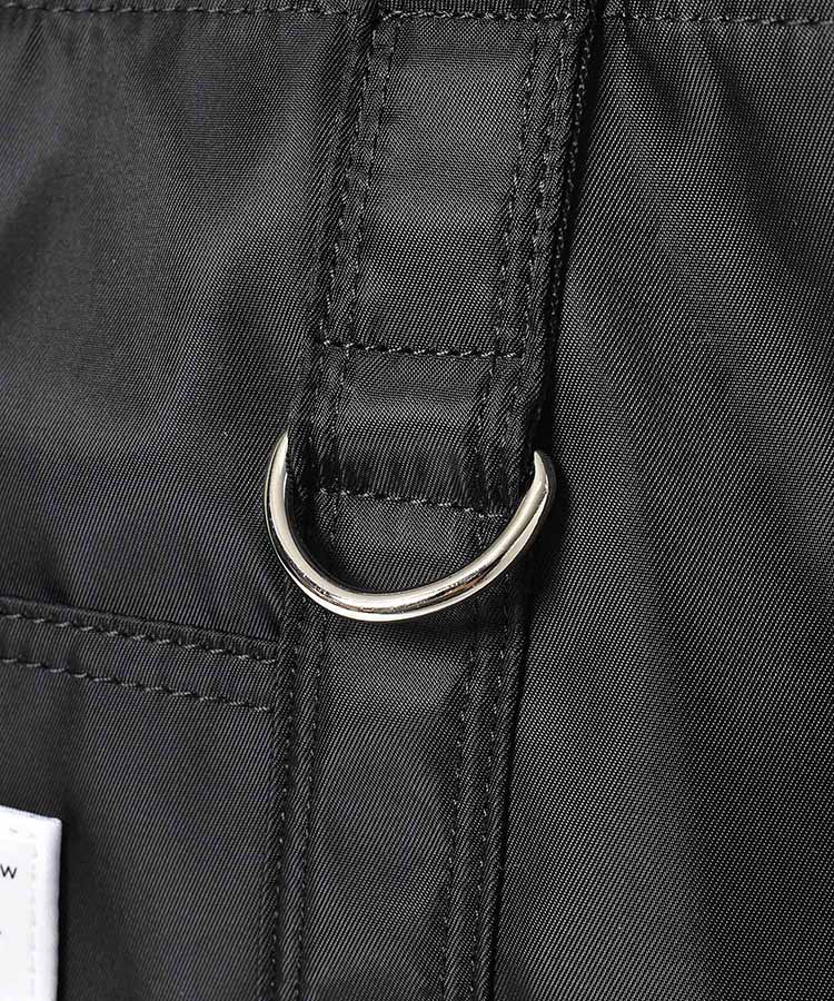 スクエア多ポケットナイロントート