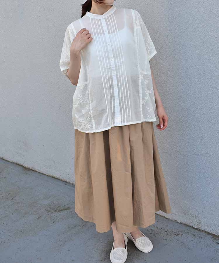≪SALE≫ピンタックドルマンブラウス