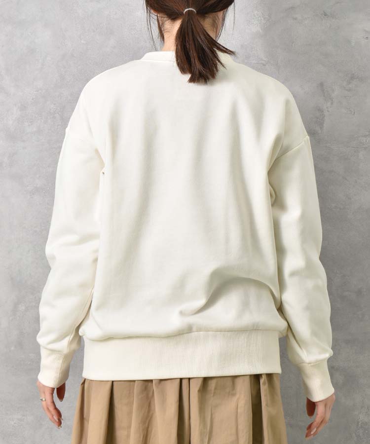 le petaleトラネコフラワー刺繍スウェット