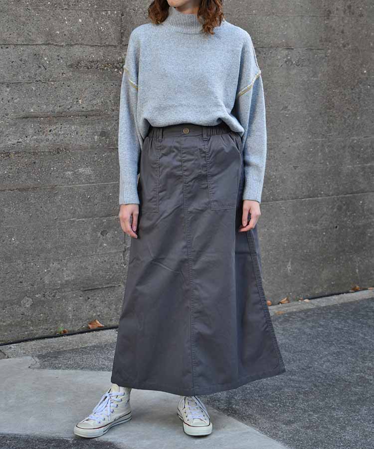 天竺配色ハンドステッチプルオーバー