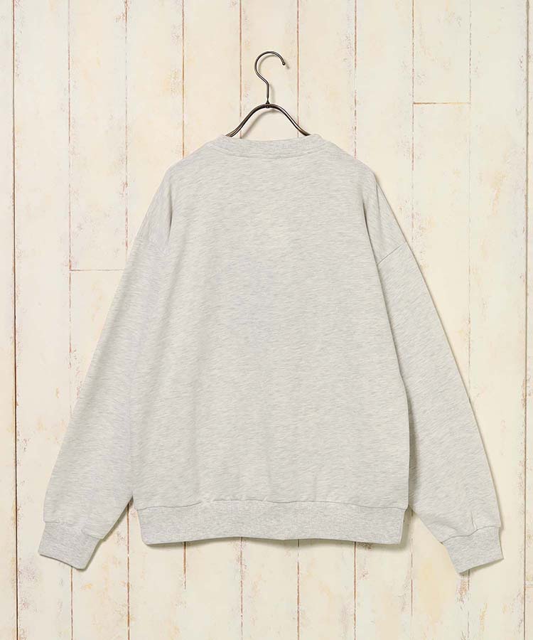 イヌネコ刺繍スウェット