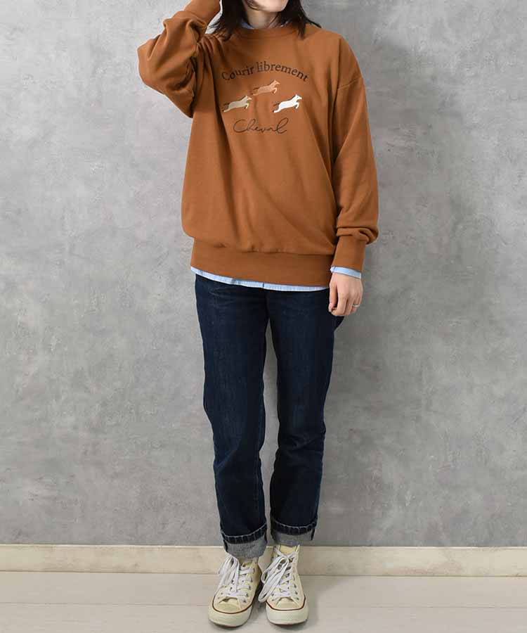 cheval刺繍スウェット