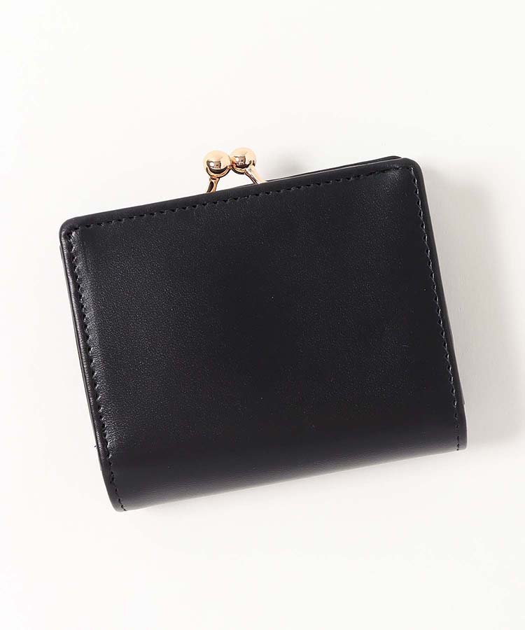 のびねこ二つ折りがま口財布