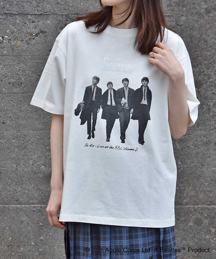 THE BEATLESレコードプリントTシャツ