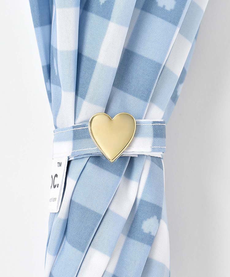 ギンガムハート雨長傘