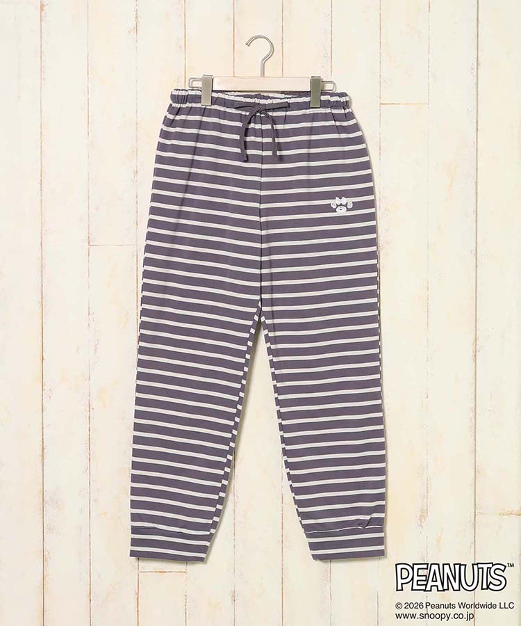 スヌーピーミニ裏毛ルームウェア上下セット