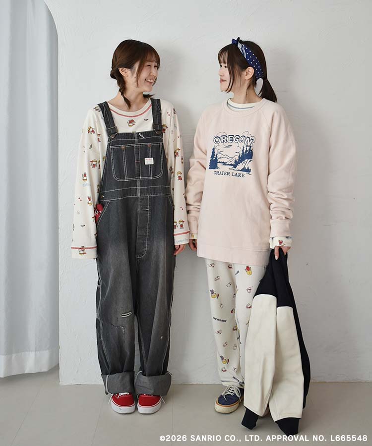 【WEB予約 2/26～順次発送】パティ＆ジミーワッフルルームウェア上下セット