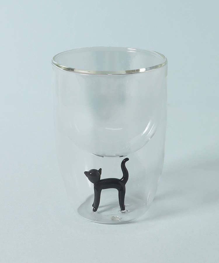 ガラスキャットダブルウォールグラス
