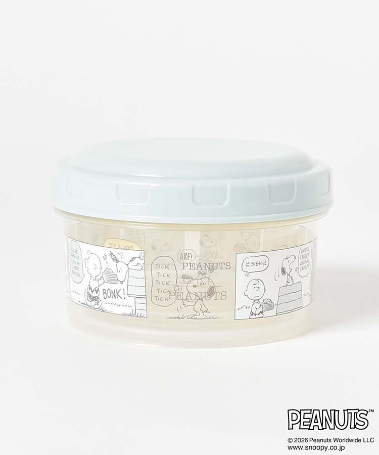 スヌーピー スモーキーパステルラウンドコンテナ2P