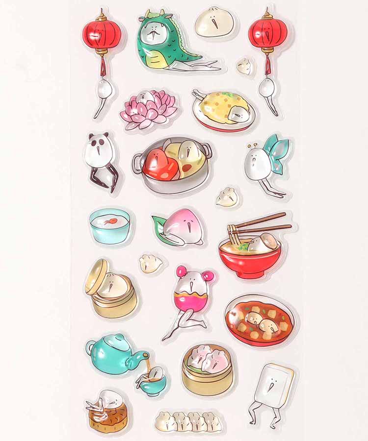 【WEB予約 4/25～順次発送】たまごあしのぷっくりシール2