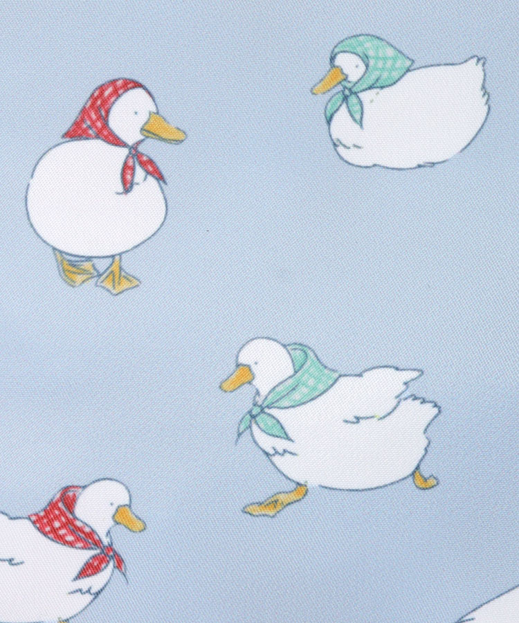 おさんぽダックサテンボックスポーチ