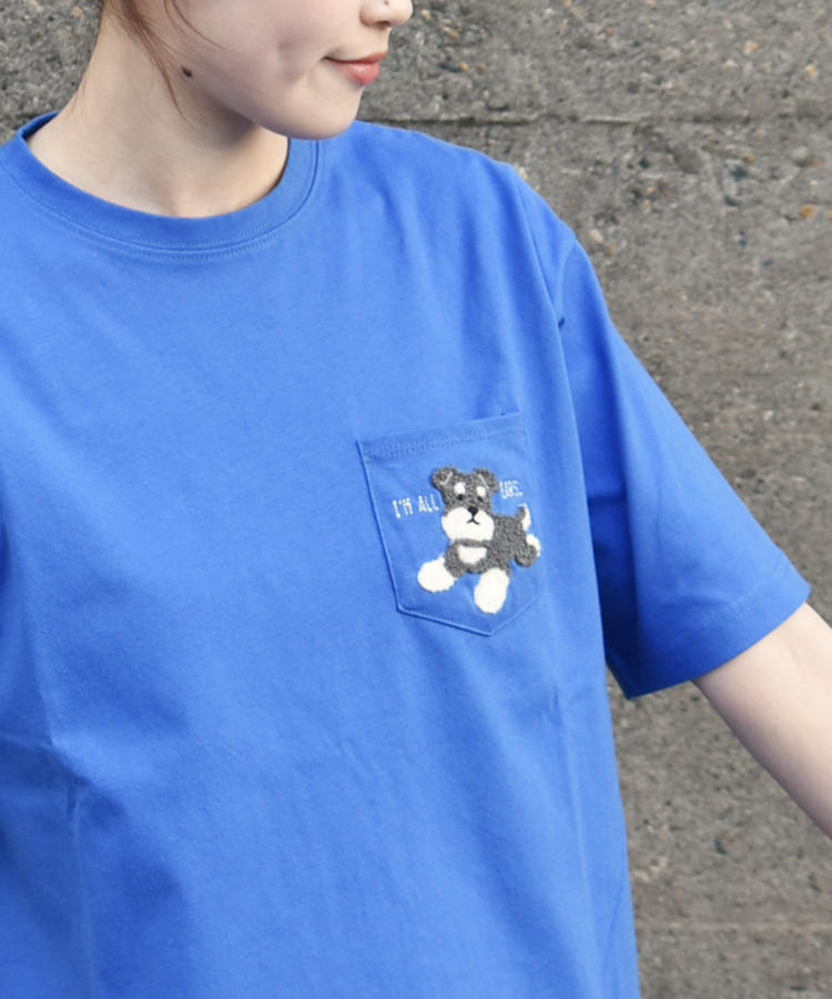 おすわりシュナウザーサガラTシャツ