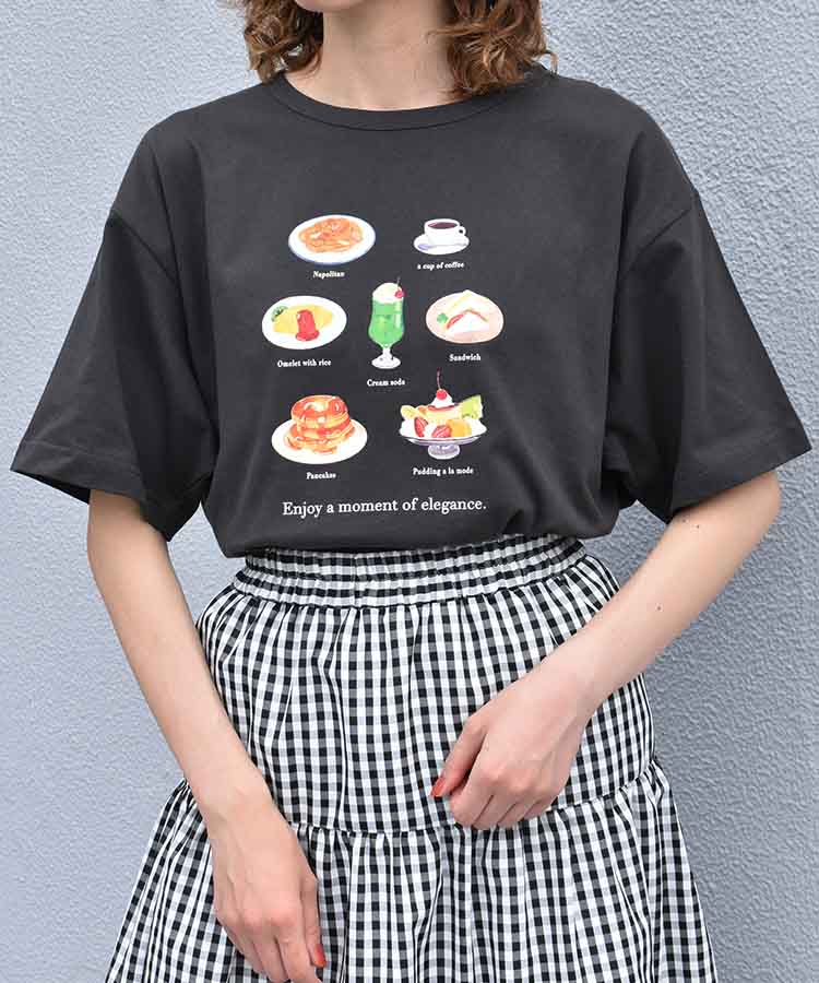 喫茶メニューロゴTシャツ