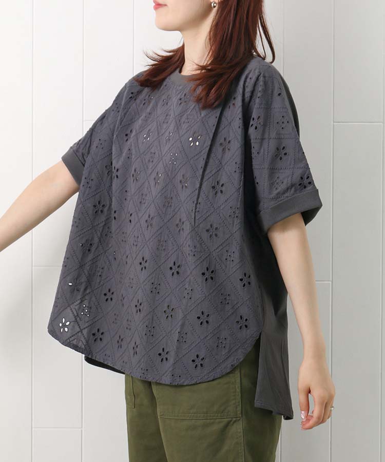 シフリー刺繍プルオーバー